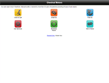Tablet Screenshot of chestnutmotors.com
